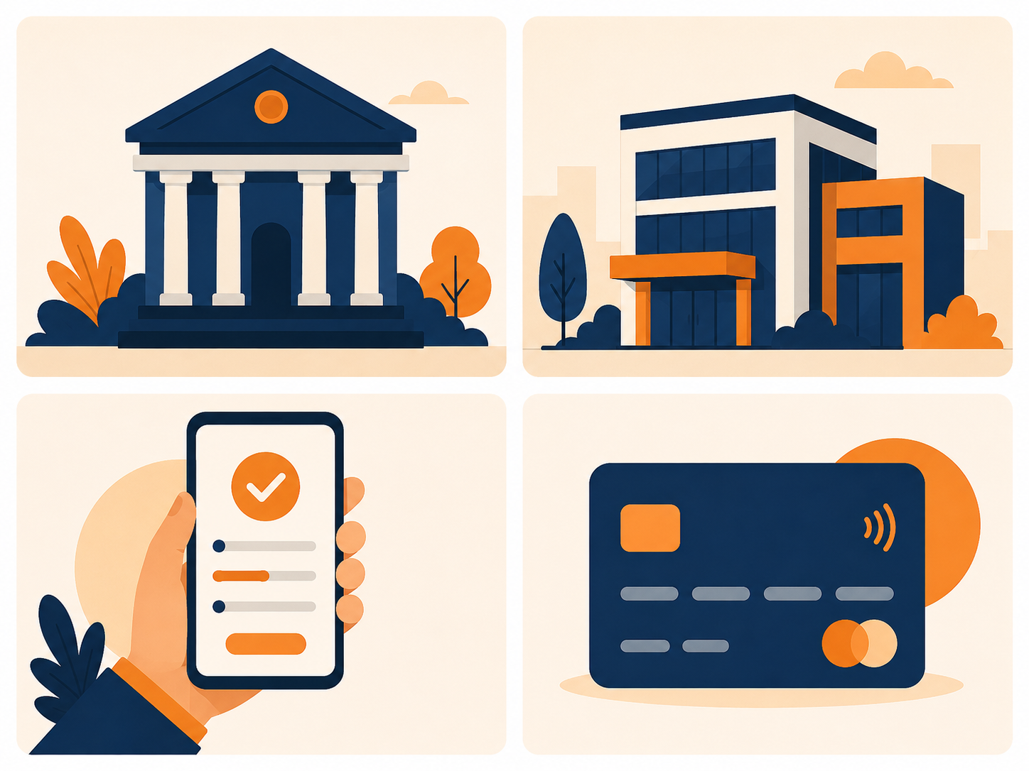 Icons representing different unsecured personal loan companies, banks, NBFCs, digital lenders, credit cards