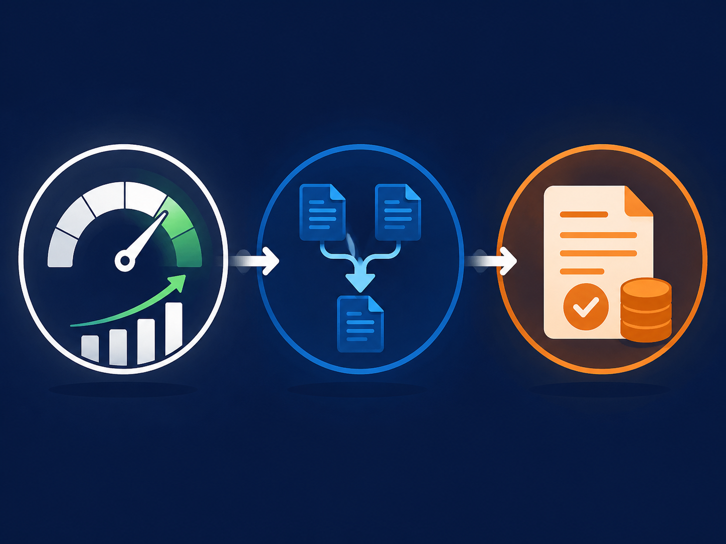 Flat-design illustration showing three alternative debt paths for Indian borrowers with a bad CIBIL score, from score improvement to consolidation to settlement