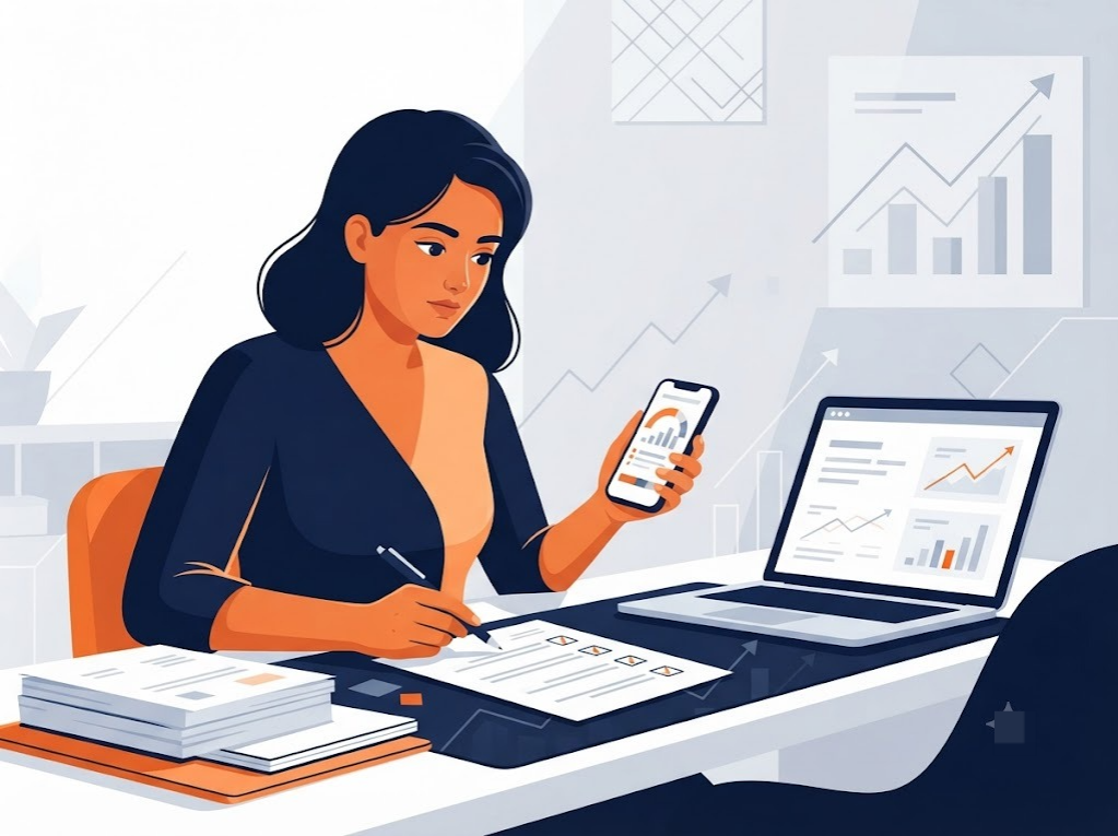 Indian person reading a credit repair agency contract carefully before signing