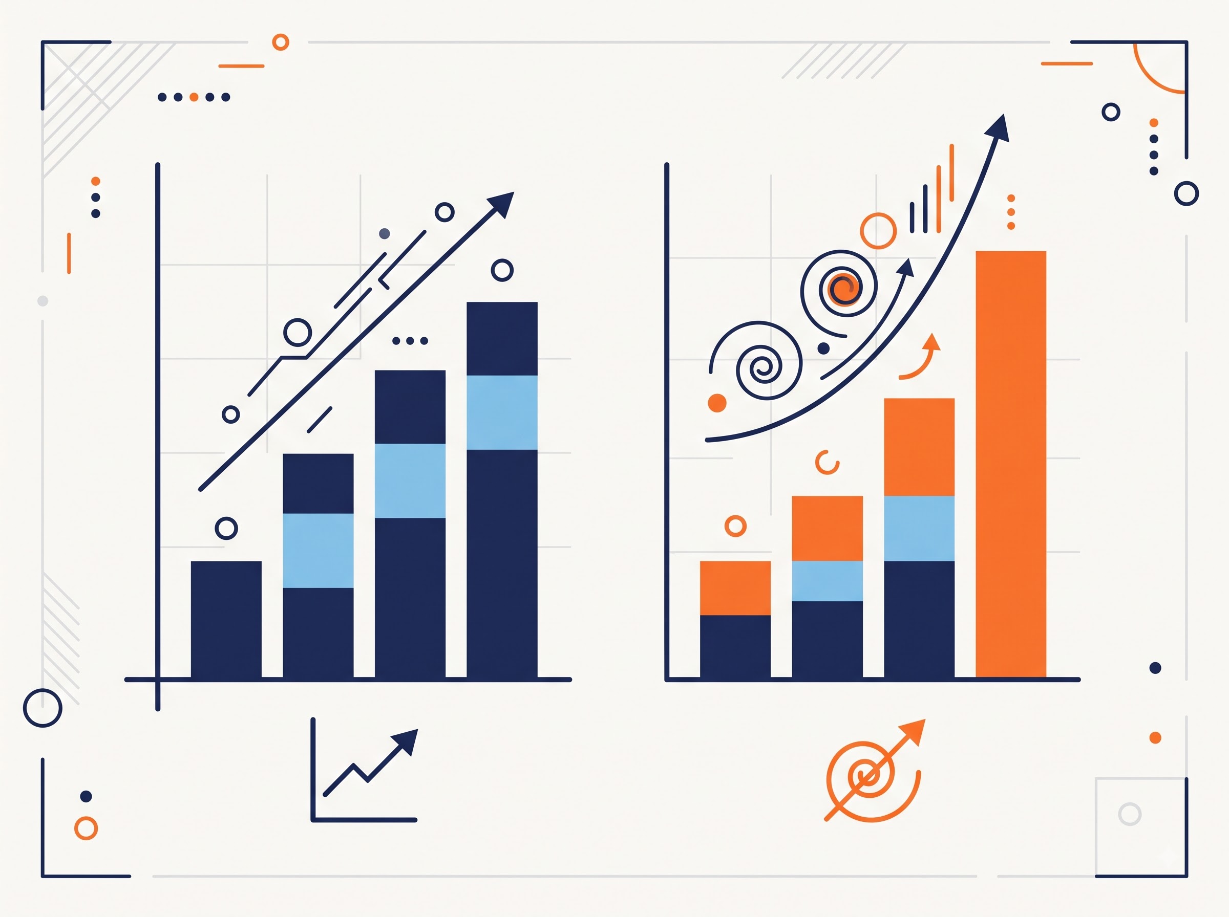 Illustration comparing reducing balance and flat rate interest calculation methods