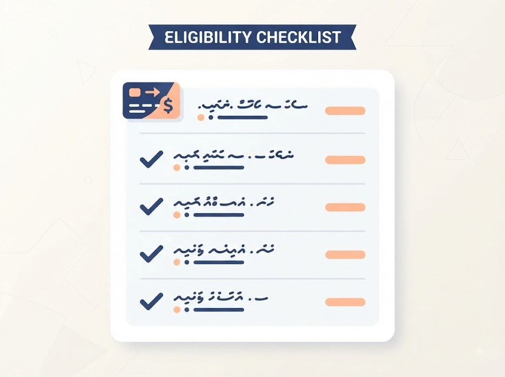 Illustration of checklist for credit card balance transfer eligibility.