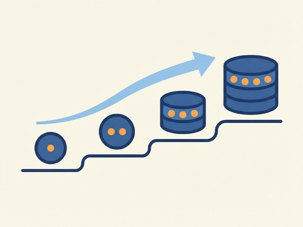 Illustration showing escalating credit card late payment charges over missed cycles