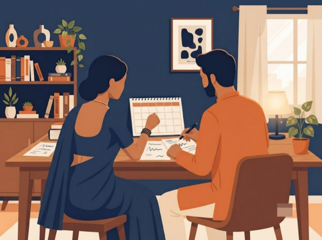 Indian couple planning debt consolidation timeline before buying a house