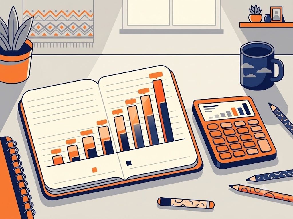 Calculator showing 3 to 6 months emergency fund target