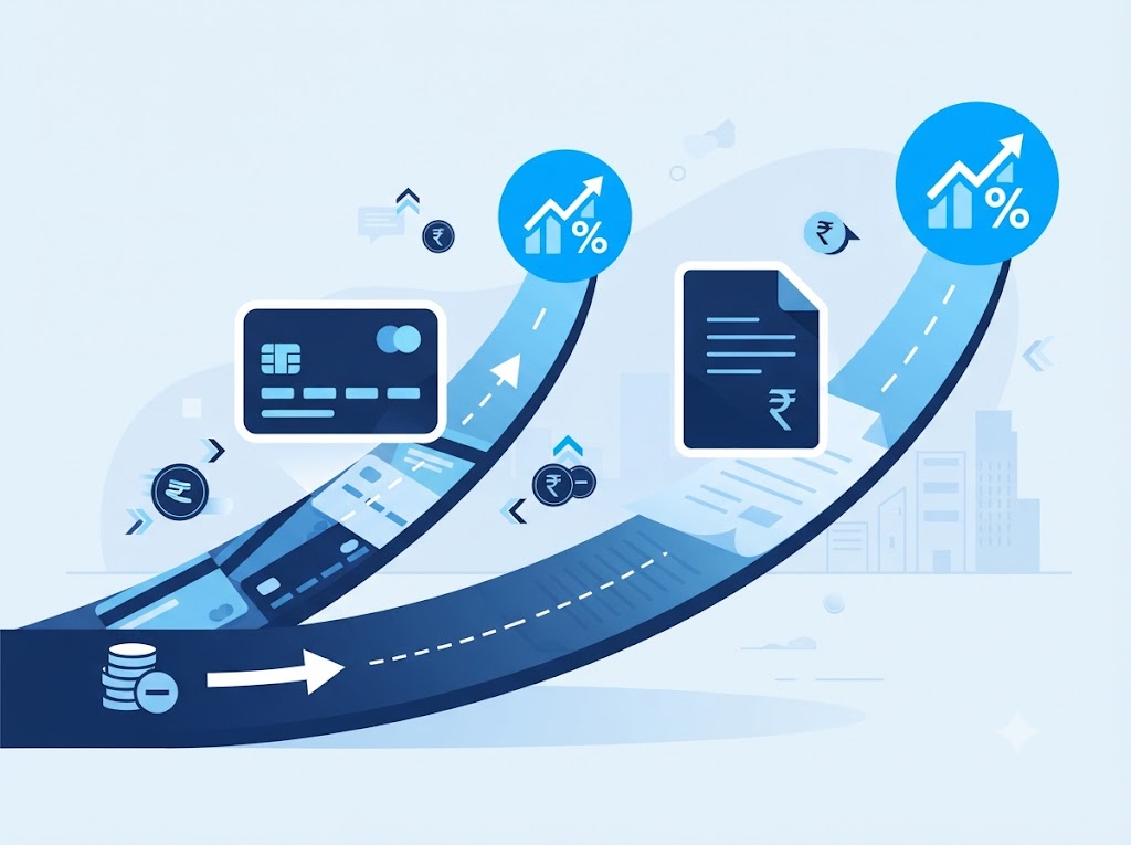Two paths compared, HDFC credit card balance transfer and personal loan balance transfer