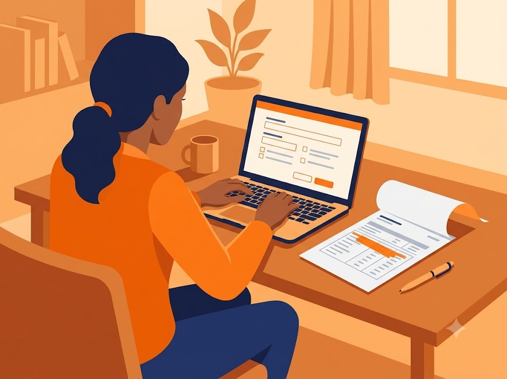 Person preparing to file a dispute for an incorrect entry on their credit report