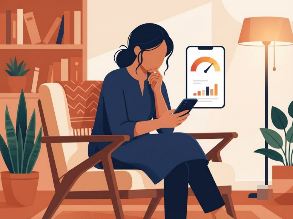 Indian person with a lower credit score exploring debt consolidation options