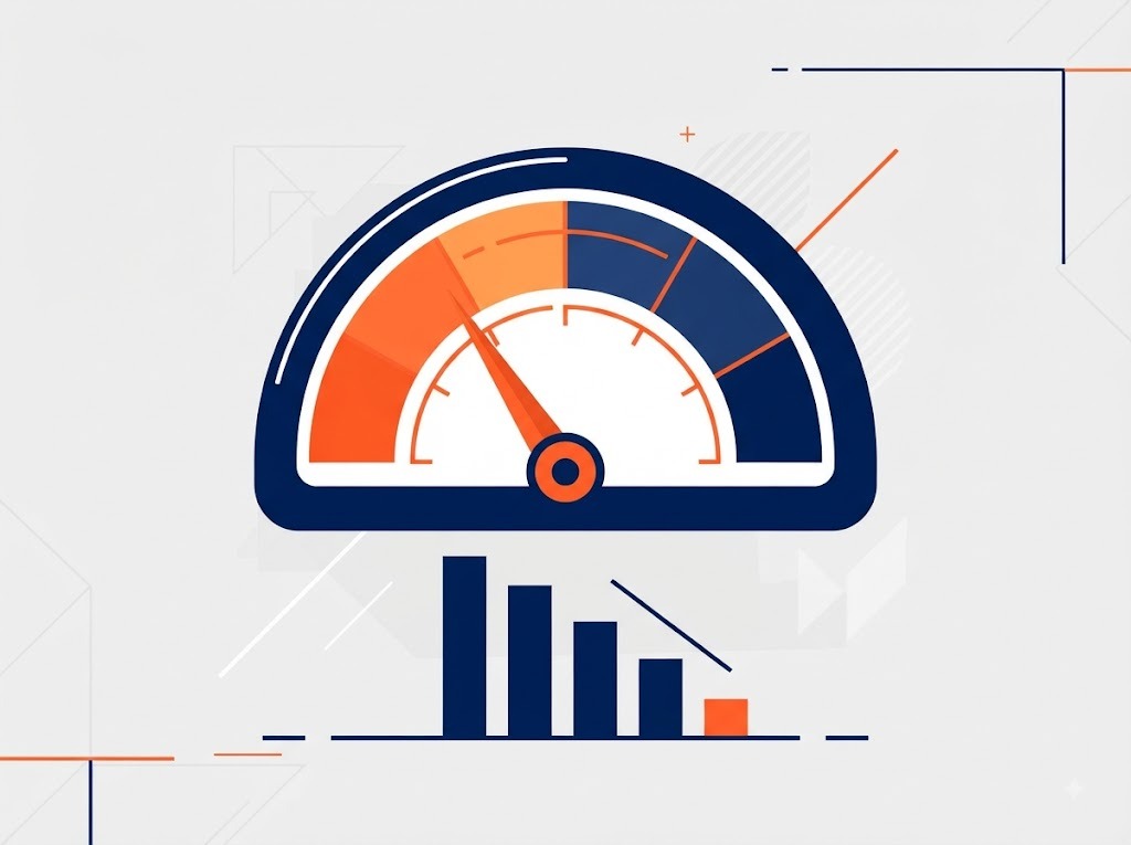 Illustration of the lowest point on the credit score scale