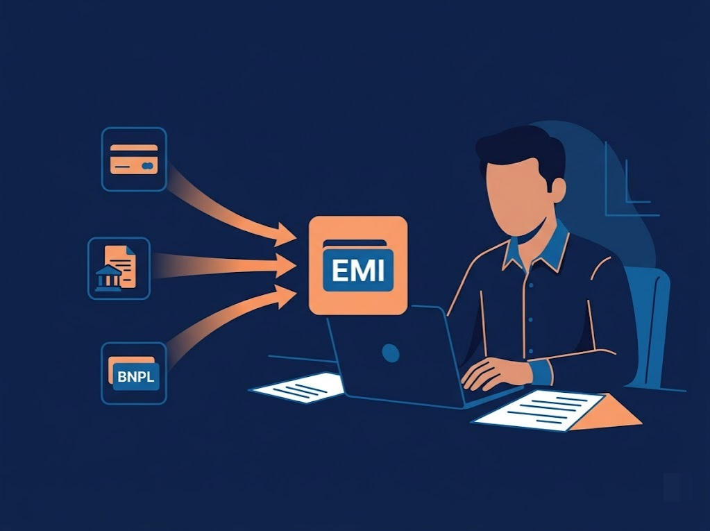 Indian salaried professional consolidating multiple loan EMIs into one lower payment"