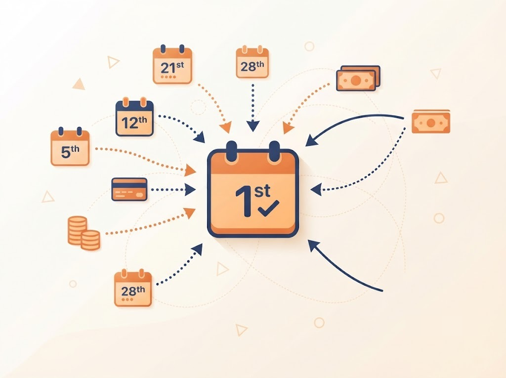 Indian borrower consolidating multiple loan due dates into one