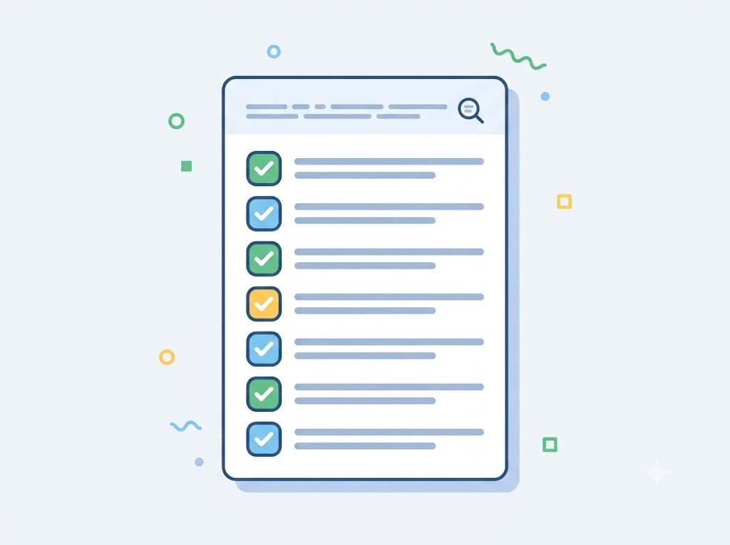 9-point checklist illustration for vetting a debt settlement company in India