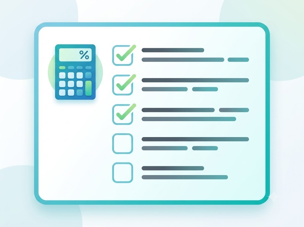 Checklist illustration for checking if a no-cost EMI offer is worth it