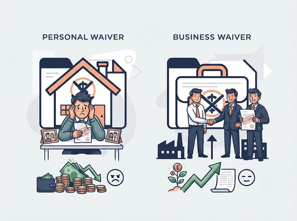 Comparing a personal loan waiver against a business trading liability waiver for tax purposes
