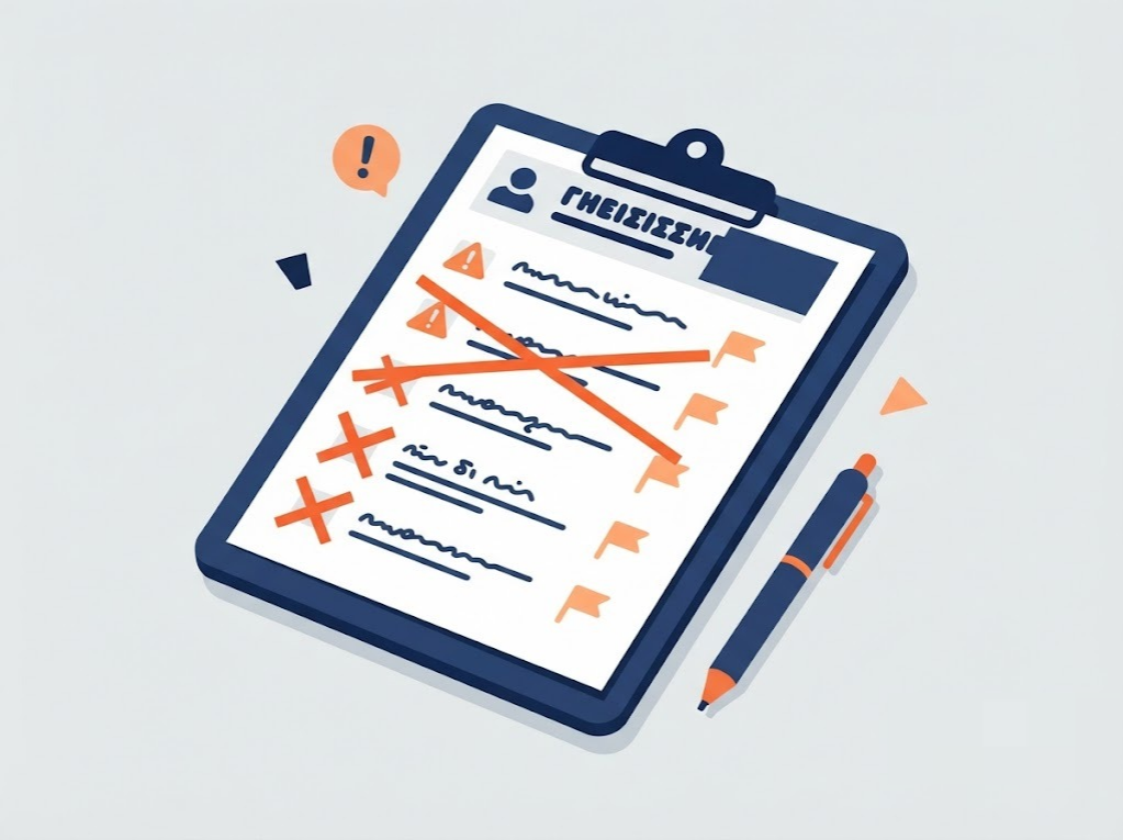 Checklist of prohibited recovery agent conduct