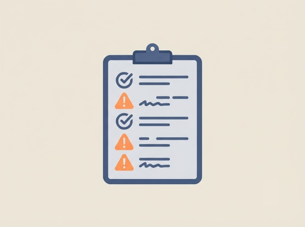 Checklist visual for verifying a recovery agent's legitimacy
