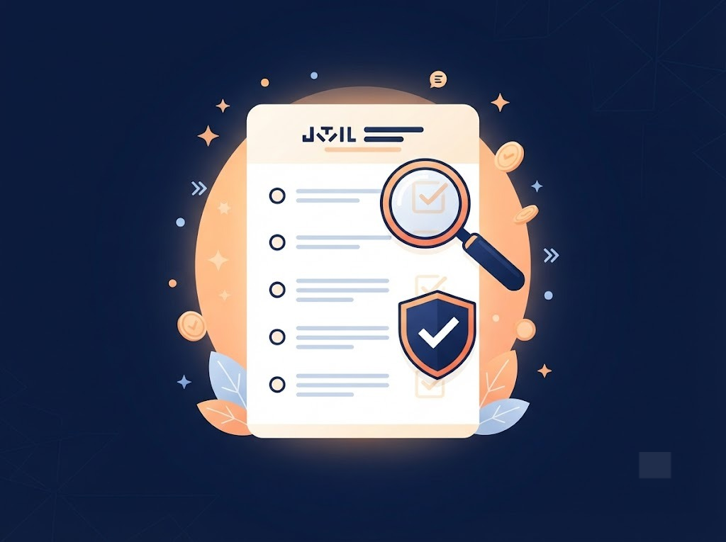Verification checklist graphic for confirming a legitimate free debt consultation